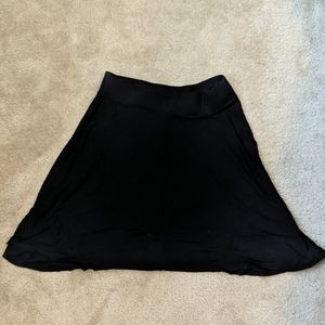 Stretchy Black Loft Circle Skirt